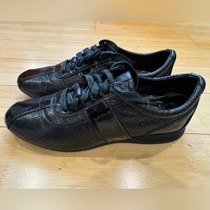 Cole Haan Women's Air Bria Sneaker Shoe Size 7B Black Patent Leather Laced